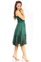 Sakkas Aphrodite Embroidered Batik Dress dresses La Vie Bien Sakkas Aphrodite Embroidered Batik Dress