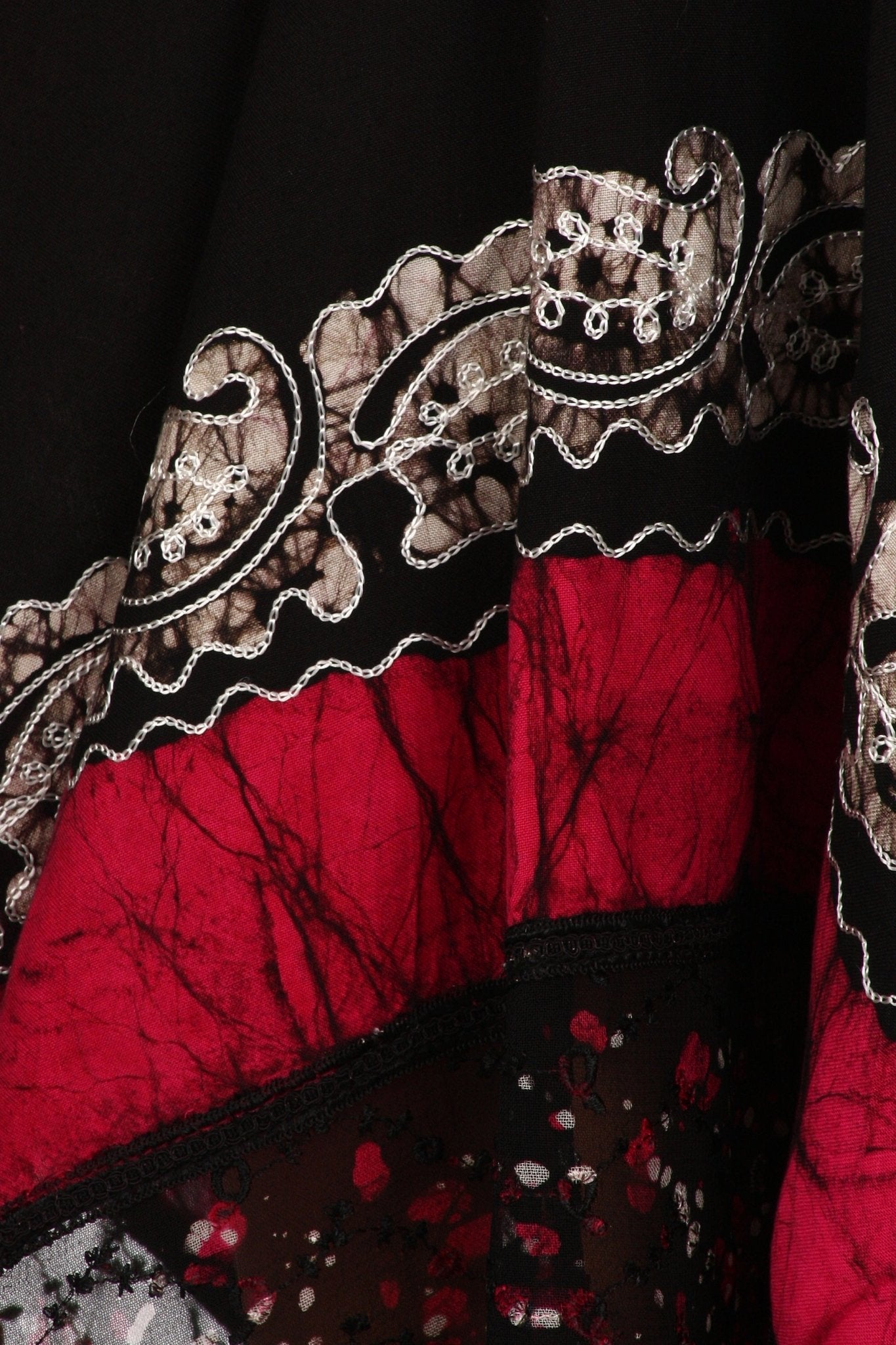 Sakkas Aphrodite Embroidered Batik Dress dresses La Vie Bien Sakkas Aphrodite Embroidered Batik Dress