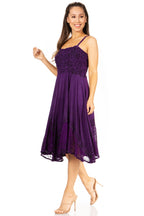 Sakkas Aphrodite Embroidered Batik Dress dresses La Vie Bien Sakkas Aphrodite Embroidered Batik Dress
