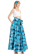 Sakkas Asma's Second Convertible Traditional Wax Print Maxi Skirt with Adjustable Straps - Buy One, Get One 50% Off skirts La Vie Bien Sakkas Asma's Second Convertible Traditional Wax Print Maxi Skirt with Adjustable Straps - Buy One, Get One 50% Off
