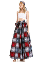 Sakkas Asma's Second Convertible Traditional Wax Print Maxi Skirt with Adjustable Straps - Buy One, Get One 50% Off skirts La Vie Bien Sakkas Asma's Second Convertible Traditional Wax Print Maxi Skirt with Adjustable Straps - Buy One, Get One 50% Off