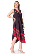 Sakkas Batik Flower Caftan Tank Dress / Cover Up dresses La Vie Bien Sakkas Batik Flower Caftan Tank Dress / Cover Up
