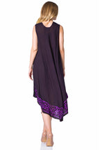 Sakkas Batik Flower Caftan Tank Dress / Cover Up dresses La Vie Bien Sakkas Batik Flower Caftan Tank Dress / Cover Up