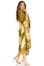 Sakkas Clementine Second Women's Tie Dye Caftan Dress/Cover Up Beach Kaftan Boho dresses La Vie Bien Sakkas Clementine Second Women's Tie Dye Caftan Dress/Cover Up Beach Kaftan Boho