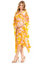 Sakkas Clementine Second Women's Tie Dye Caftan Dress/Cover Up Beach Kaftan Boho dresses La Vie Bien Sakkas Clementine Second Women's Tie Dye Caftan Dress/Cover Up Beach Kaftan Boho