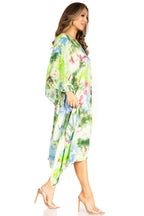 Sakkas Clementine Second Women's Tie Dye Caftan Dress/Cover Up Beach Kaftan Boho dresses La Vie Bien Sakkas Clementine Second Women's Tie Dye Caftan Dress/Cover Up Beach Kaftan Boho