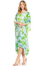 Sakkas Clementine Second Women's Tie Dye Caftan Dress/Cover Up Beach Kaftan Boho dresses La Vie Bien Sakkas Clementine Second Women's Tie Dye Caftan Dress/Cover Up Beach Kaftan Boho