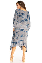 Sakkas Clementine Third Women's Tie Dye Caftan Dress/Cover Up Beach Kaftan Summer dresses La Vie Bien Sakkas Clementine Third Women's Tie Dye Caftan Dress/Cover Up Beach Kaftan Summer