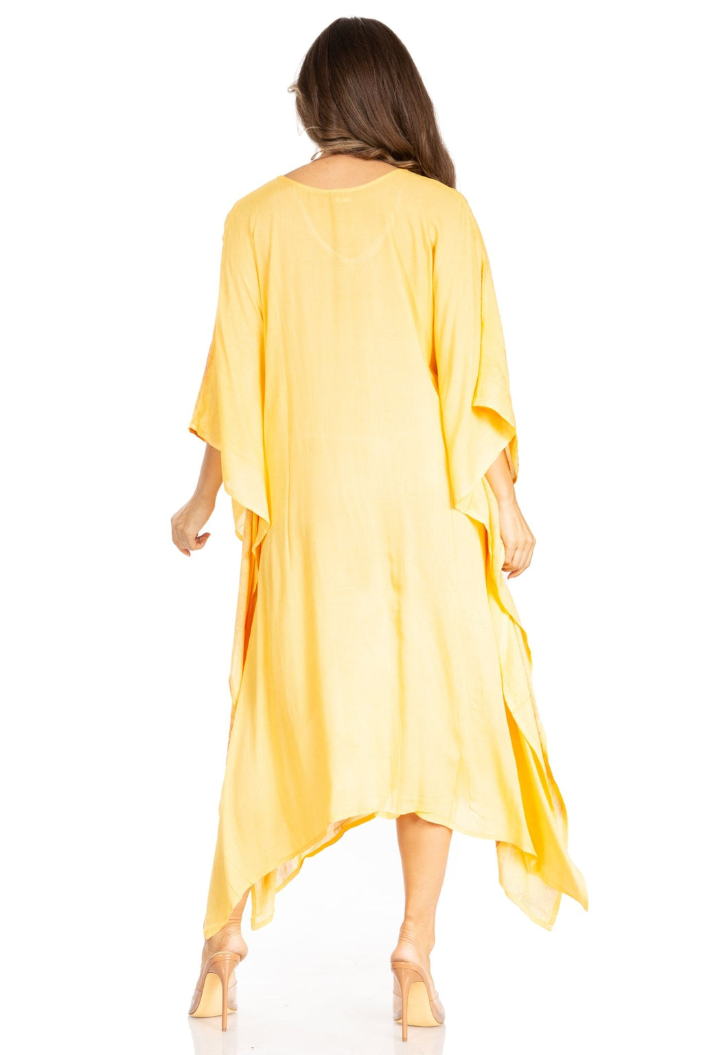 Sakkas Clementine Third Women's Tie Dye Caftan Dress/Cover Up Beach Kaftan Summer dresses La Vie Bien Sakkas Clementine Third Women's Tie Dye Caftan Dress/Cover Up Beach Kaftan Summer