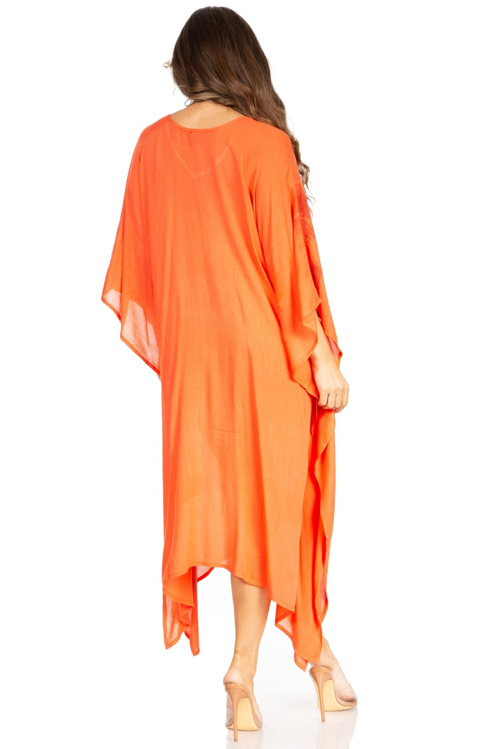 Sakkas Clementine Third Women's Tie Dye Caftan Dress/Cover Up Beach Kaftan Summer dresses La Vie Bien Sakkas Clementine Third Women's Tie Dye Caftan Dress/Cover Up Beach Kaftan Summer