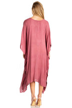 Sakkas Clementine Third Women's Tie Dye Caftan Dress/Cover Up Beach Kaftan Summer dresses La Vie Bien Sakkas Clementine Third Women's Tie Dye Caftan Dress/Cover Up Beach Kaftan Summer