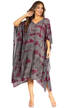 Sakkas Clementine Third Women's Tie Dye Caftan Dress/Cover Up Beach Kaftan Summer dresses La Vie Bien Sakkas Clementine Third Women's Tie Dye Caftan Dress/Cover Up Beach Kaftan Summer