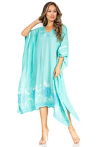 Sakkas Clementine Third Women's Tie Dye Caftan Dress/Cover Up Beach Kaftan Summer dresses La Vie Bien Sakkas Clementine Third Women's Tie Dye Caftan Dress/Cover Up Beach Kaftan Summer