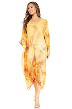 Sakkas Clementine Third Women's Tie Dye Caftan Dress/Cover Up Beach Kaftan Summer dresses La Vie Bien Sakkas Clementine Third Women's Tie Dye Caftan Dress/Cover Up Beach Kaftan Summer