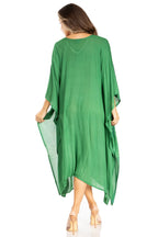 Sakkas Clementine Third Women's Tie Dye Caftan Dress/Cover Up Beach Kaftan Summer dresses La Vie Bien Sakkas Clementine Third Women's Tie Dye Caftan Dress/Cover Up Beach Kaftan Summer