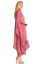Sakkas Clementine Third Women's Tie Dye Caftan Dress/Cover Up Beach Kaftan Summer dresses La Vie Bien Sakkas Clementine Third Women's Tie Dye Caftan Dress/Cover Up Beach Kaftan Summer