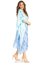 Sakkas Clementine Third Women's Tie Dye Caftan Dress/Cover Up Beach Kaftan Summer dresses La Vie Bien Sakkas Clementine Third Women's Tie Dye Caftan Dress/Cover Up Beach Kaftan Summer