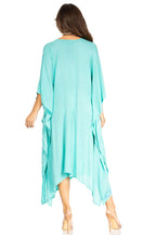 Sakkas Clementine Third Women's Tie Dye Caftan Dress/Cover Up Beach Kaftan Summer dresses La Vie Bien Sakkas Clementine Third Women's Tie Dye Caftan Dress/Cover Up Beach Kaftan Summer