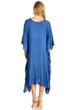 Sakkas Clementine Third Women's Tie Dye Caftan Dress/Cover Up Beach Kaftan Summer dresses La Vie Bien Sakkas Clementine Third Women's Tie Dye Caftan Dress/Cover Up Beach Kaftan Summer