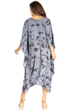 Sakkas Clementine Women's Tie Dye Caftan Dress/Cover Up Beach Kaftan Boho Summer dresses La Vie Bien Sakkas Clementine Women's Tie Dye Caftan Dress/Cover Up Beach Kaftan Boho Summer