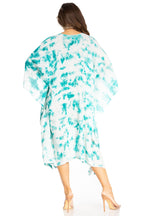 Sakkas Clementine Women's Tie Dye Caftan Dress/Cover Up Beach Kaftan Boho Summer dresses La Vie Bien Sakkas Clementine Women's Tie Dye Caftan Dress/Cover Up Beach Kaftan Boho Summer