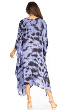 Sakkas Clementine Women's Tie Dye Caftan Dress/Cover Up Beach Kaftan Boho Summer dresses La Vie Bien Sakkas Clementine Women's Tie Dye Caftan Dress/Cover Up Beach Kaftan Boho Summer