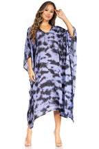 Sakkas Clementine Women's Tie Dye Caftan Dress/Cover Up Beach Kaftan Boho Summer dresses La Vie Bien Sakkas Clementine Women's Tie Dye Caftan Dress/Cover Up Beach Kaftan Boho Summer