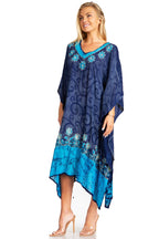 Sakkas Clementine Women's Tie Dye Caftan Dress/Cover Up Beach Kaftan Boho Summer dresses La Vie Bien Sakkas Clementine Women's Tie Dye Caftan Dress/Cover Up Beach Kaftan Boho Summer