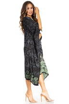 Sakkas Clementine Women's Tie Dye Caftan Dress/Cover Up Beach Kaftan Boho Summer dresses La Vie Bien Sakkas Clementine Women's Tie Dye Caftan Dress/Cover Up Beach Kaftan Boho Summer
