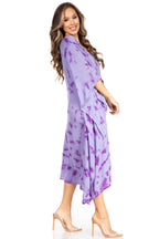 Sakkas Clementine Women's Tie Dye Caftan Dress/Cover Up Beach Kaftan Boho Summer dresses La Vie Bien Sakkas Clementine Women's Tie Dye Caftan Dress/Cover Up Beach Kaftan Boho Summer