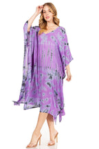 Sakkas Clementine Women's Tie Dye Caftan Dress/Cover Up Beach Kaftan Boho Summer dresses La Vie Bien Sakkas Clementine Women's Tie Dye Caftan Dress/Cover Up Beach Kaftan Boho Summer