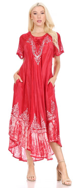 Sakkas Devora Women's Maxi NightGown Caftan Kaftan Dress Tie Dye Batik & Corset dresses La Vie Bien Sakkas Devora Women's Maxi NightGown Caftan Kaftan Dress Tie Dye Batik & Corset