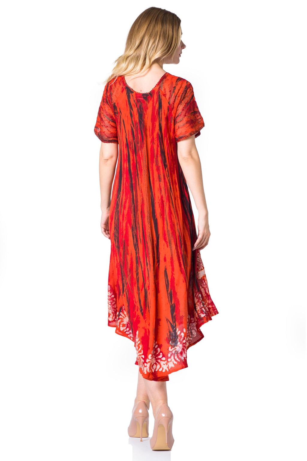 Sakkas Devora Women's Maxi NightGown Caftan Kaftan Dress Tie Dye Batik & Corset dresses La Vie Bien Sakkas Devora Women's Maxi NightGown Caftan Kaftan Dress Tie Dye Batik & Corset