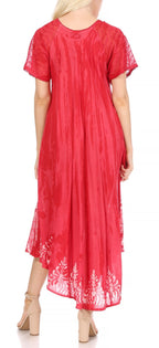 Sakkas Devora Women's Maxi NightGown Caftan Kaftan Dress Tie Dye Batik & Corset dresses La Vie Bien Sakkas Devora Women's Maxi NightGown Caftan Kaftan Dress Tie Dye Batik & Corset
