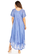Sakkas Devora Women's Maxi NightGown Caftan Kaftan Dress Tie Dye Batik & Corset dresses La Vie Bien Sakkas Devora Women's Maxi NightGown Caftan Kaftan Dress Tie Dye Batik & Corset