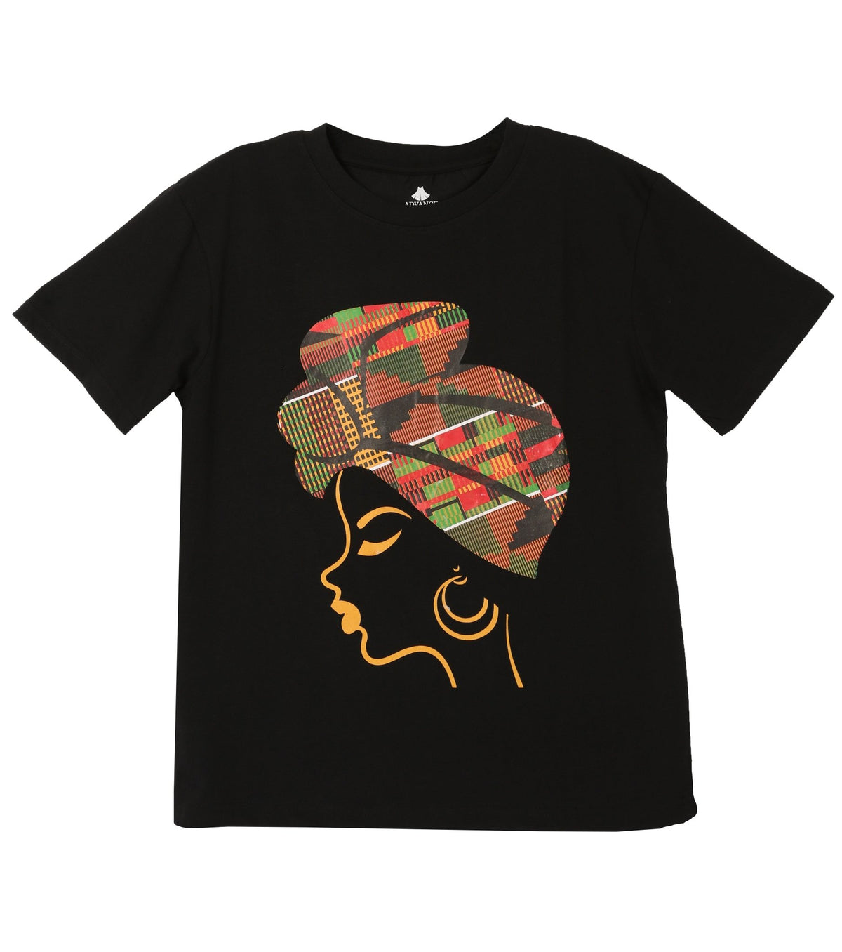 Sakkas Esi Unisex African American T-shirt Printed Kente Tee Short Sleeve Shirts & Tops La Vie Bien Sakkas Esi Unisex African American T-shirt Printed Kente Tee Short Sleeve