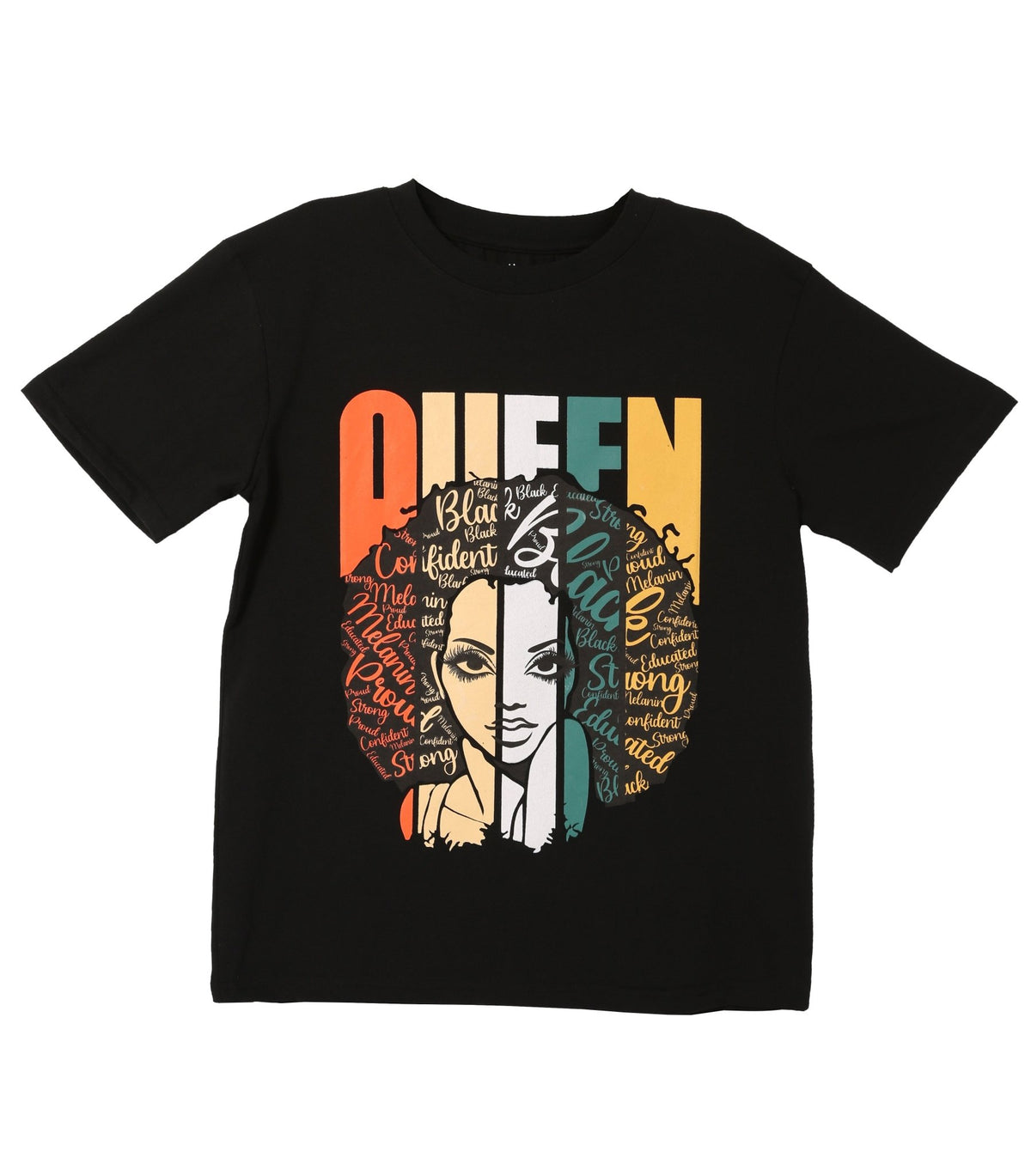 Sakkas Esi Unisex African American T-shirt Printed Kente Tee Short Sleeve Shirts & Tops La Vie Bien Sakkas Esi Unisex African American T-shirt Printed Kente Tee Short Sleeve