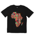 Sakkas Esi Unisex African American T-shirt Printed Kente Tee Short Sleeve Shirts & Tops La Vie Bien Sakkas Esi Unisex African American T-shirt Printed Kente Tee Short Sleeve