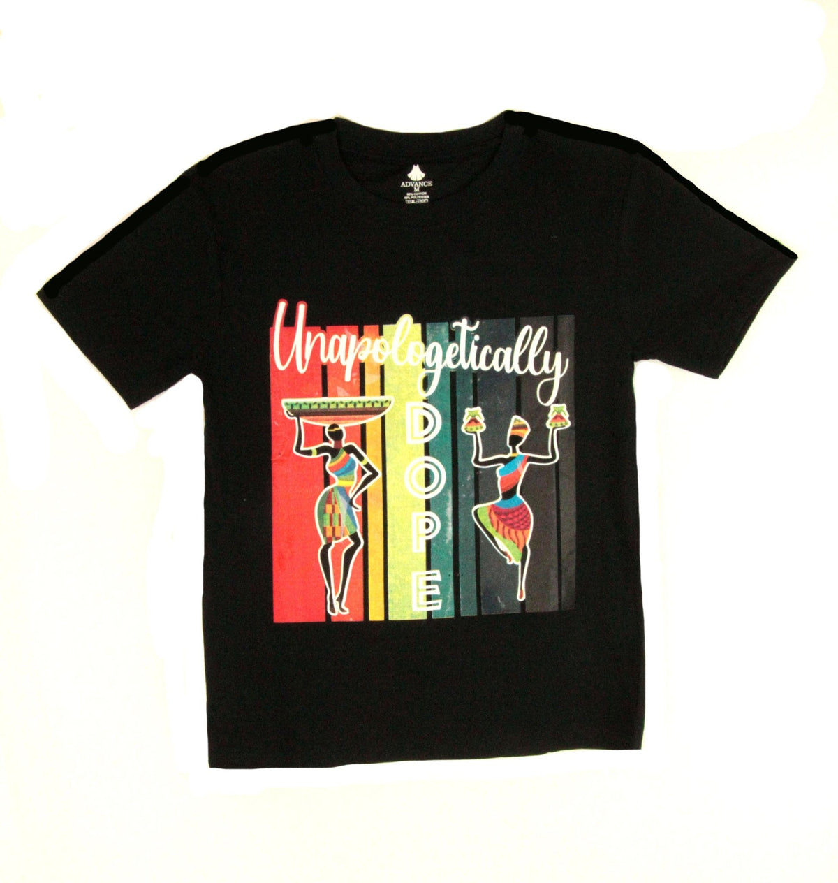 Sakkas Esi Unisex African American T-shirt Printed Kente Tee Short Sleeve Shirts & Tops La Vie Bien Sakkas Esi Unisex African American T-shirt Printed Kente Tee Short Sleeve
