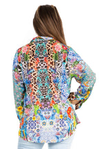 Sakkas Iriss Women's Floral Casual Long Sleeve Boho Summer Blouse tops La Vie Bien Sakkas Iriss Women's Floral Casual Long Sleeve Boho Summer Blouse