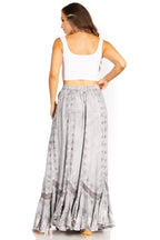 Sakkas Ivy Second Women's Maxi Boho Elastic Waist Embroidered A Line Long Skirt skirts La Vie Bien Sakkas Ivy Second Women's Maxi Boho Elastic Waist Embroidered A Line Long Skirt