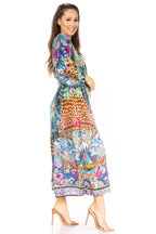 Sakkas Katty Floral Print Women's Boho Maxi Dress dresses La Vie Bien Sakkas Katty Floral Print Women's Boho Maxi Dress