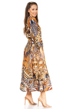 Sakkas Katty Floral Print Women's Boho Maxi Dress dresses La Vie Bien Sakkas Katty Floral Print Women's Boho Maxi Dress