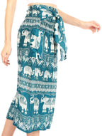 Sakkas Lilja Women's Loose Wide Leg Printed Elephant Pants Elastic Waist w/Pockets pants La Vie Bien Sakkas Lilja Women's Loose Wide Leg Printed Elephant Pants Elastic Waist w/Pockets