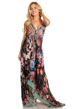 Sakkas Lizi 2025 Womens Maxi High-low Halter Handkerchief Long Dress Beach Party dresses La Vie Bien Sakkas Lizi 2025 Womens Maxi High-low Halter Handkerchief Long Dress Beach Party