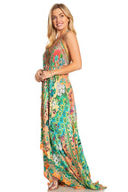 Sakkas Lizi 2025 Womens Maxi High-low Halter Handkerchief Long Dress Beach Party dresses La Vie Bien Sakkas Lizi 2025 Womens Maxi High-low Halter Handkerchief Long Dress Beach Party