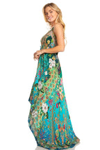 Sakkas Lizi 2025 Womens Maxi High-low Halter Handkerchief Long Dress Beach Party dresses La Vie Bien Sakkas Lizi 2025 Womens Maxi High-low Halter Handkerchief Long Dress Beach Party