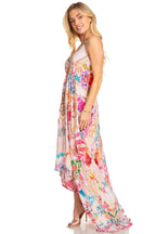 Sakkas Lizi 2025 Womens Maxi High-low Halter Handkerchief Long Dress Beach Party dresses La Vie Bien Sakkas Lizi 2025 Womens Maxi High-low Halter Handkerchief Long Dress Beach Party