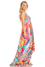 Sakkas Lizi 2025 Womens Maxi High-low Halter Handkerchief Long Dress Beach Party dresses La Vie Bien Sakkas Lizi 2025 Womens Maxi High-low Halter Handkerchief Long Dress Beach Party