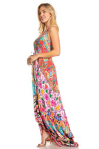 Sakkas Lizi 2025 Womens Maxi High-low Halter Handkerchief Long Dress Beach Party dresses La Vie Bien Sakkas Lizi 2025 Womens Maxi High-low Halter Handkerchief Long Dress Beach Party